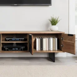 Wohnen Tv & Hifi-Möbel|Lowboards<TV-Lowboard aus Akazie Massivholz - Milo