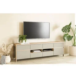 Wohnen Tv & Hifi-Möbel|Lowboards<TV-Unterschrank in Eukalyptus und Eiche Optik - Promo