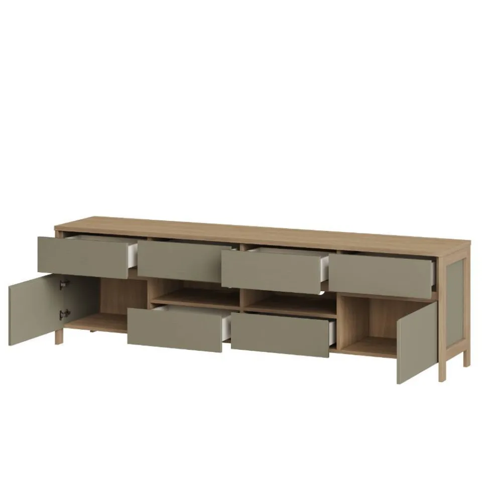 Wohnen Tv & Hifi-Möbel|Lowboards<TV-Unterschrank in Eukalyptus und Eiche Optik - Promo