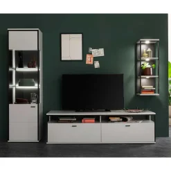 Wohnen Wohnwände<TV-Wohnwandmöbel Kombination - Loazin (dreiteilig)