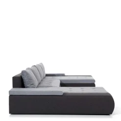 Wohnen Sofas<U-Design Wohnlandschaft in Beige und Ocker - Gravura