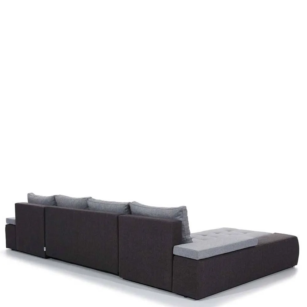 Wohnen Sofas<U-Design Wohnlandschaft in Beige und Ocker - Gravura