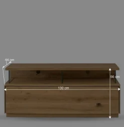 Wohnen Tv & Hifi-Möbel|Lowboards<Unterschrank Fernseher aus Wildeiche Massivholz - Obinson