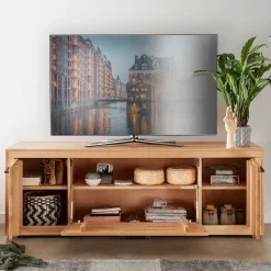 Wohnen Tv & Hifi-Möbel|Lowboards<Unterschrank für den Fernseher aus Kernbuche - Sarosca