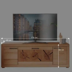 Wohnen Tv & Hifi-Möbel|Lowboards<Unterschrank für den Fernseher aus Kernbuche - Sarosca