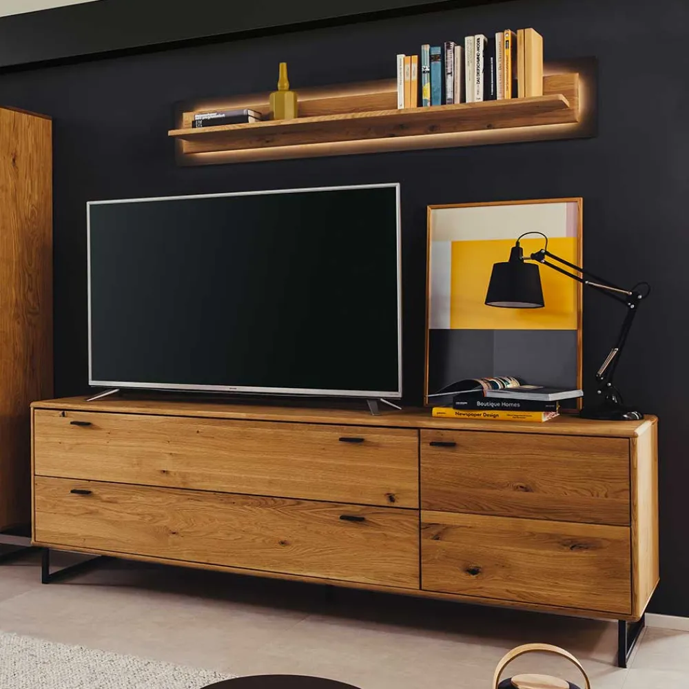 Wohnen Tv & Hifi-Möbel<Unterschrank für Fernseher mit zwei Schubladen & Tür - Flacona