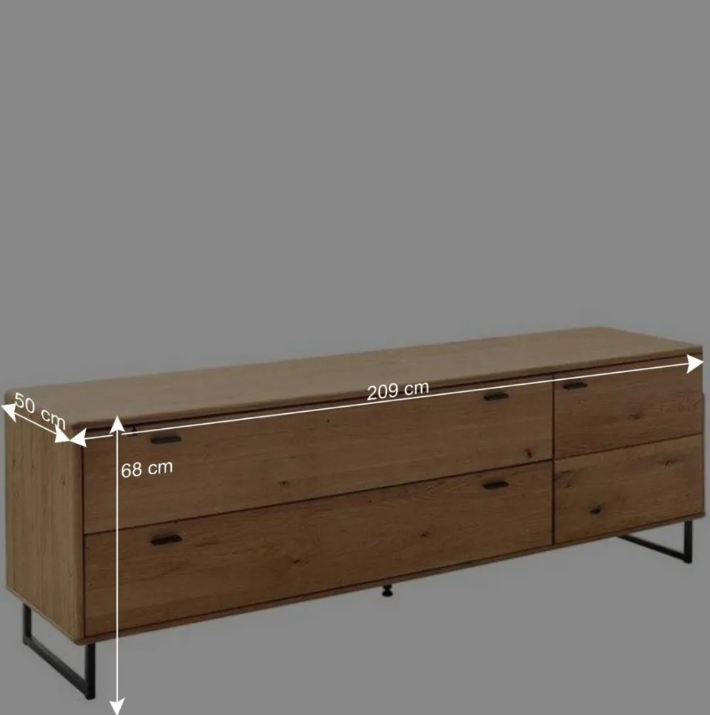 Wohnen Tv & Hifi-Möbel<Unterschrank für Fernseher mit zwei Schubladen & Tür - Flacona