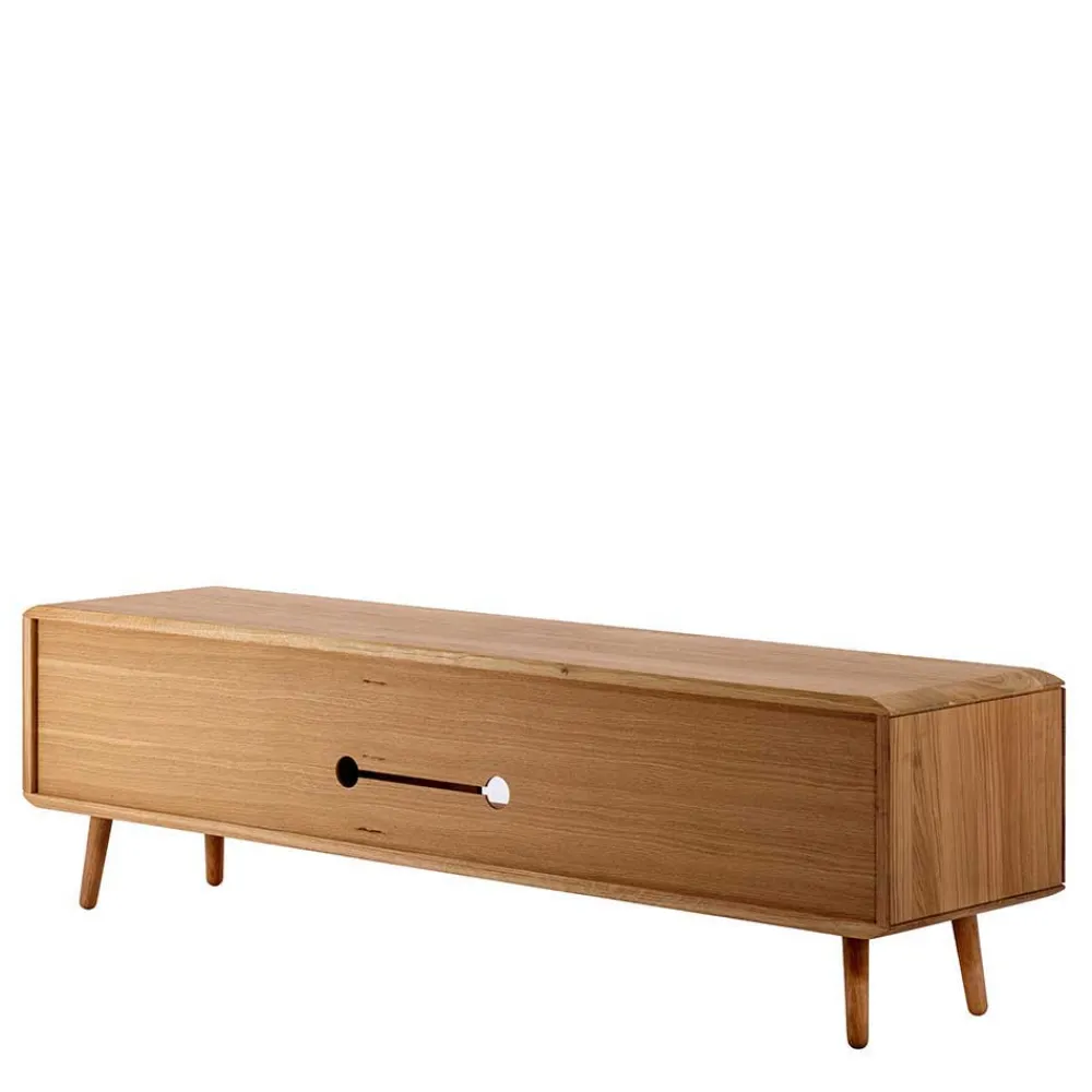 Wohnen Tv & Hifi-Möbel|Lowboards<Unterschrank für Fernseher aus Eiche Bianco - Bakaras