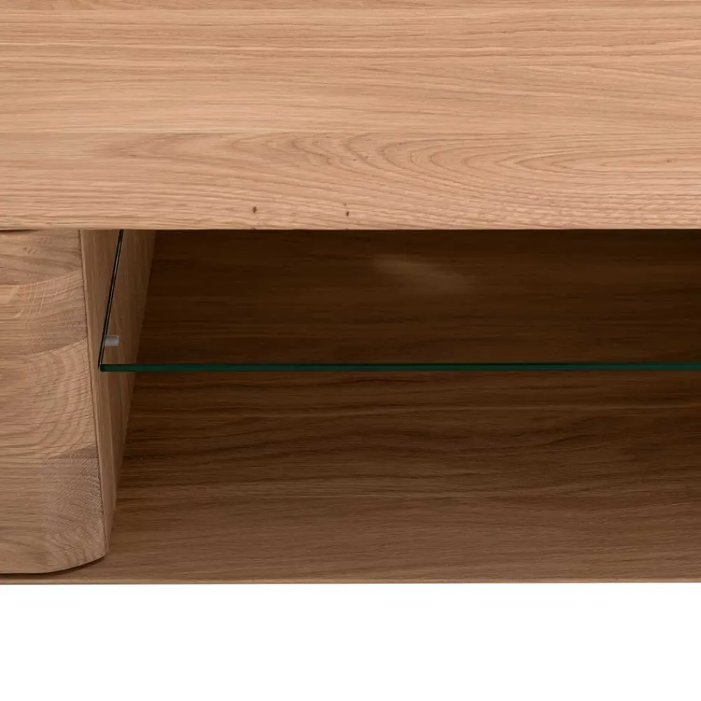 Wohnen Tv & Hifi-Möbel|Lowboards<Unterschrank für Fernseher aus Eiche Bianco - Bakaras