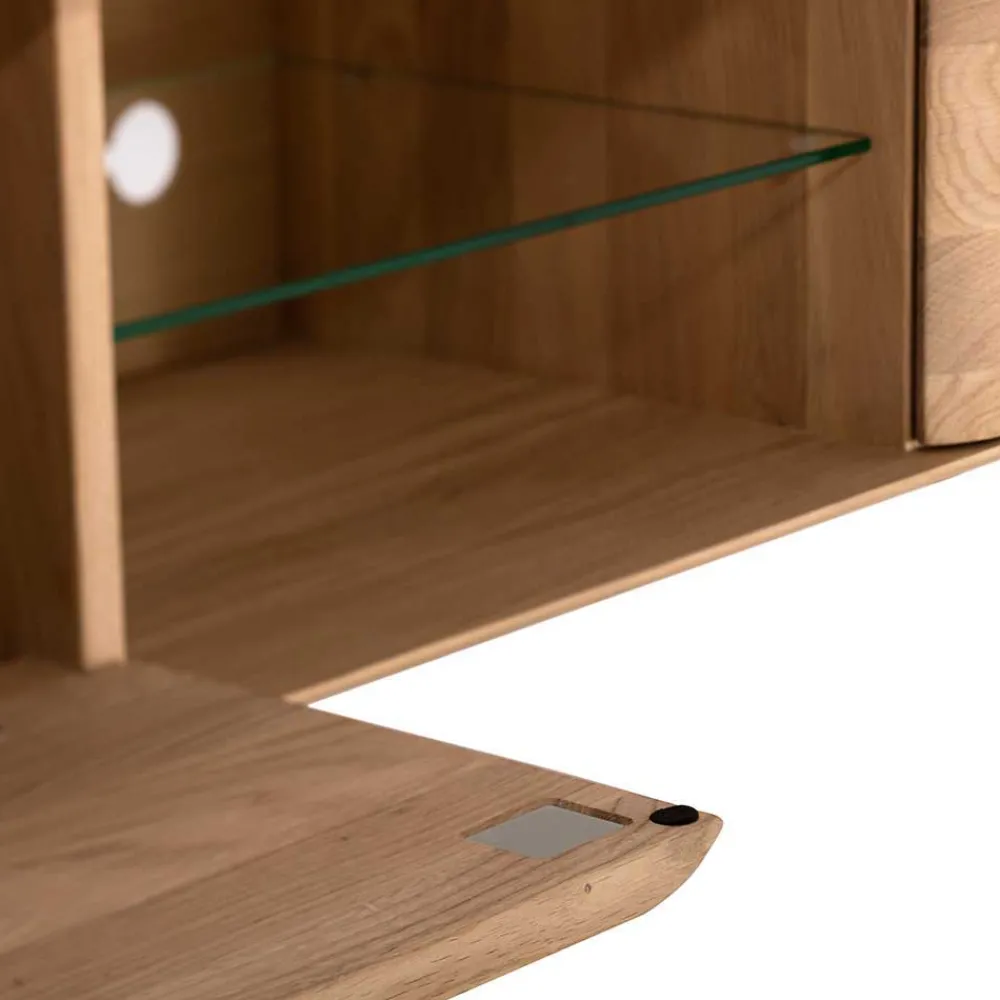 Wohnen Tv & Hifi-Möbel|Lowboards<Unterschrank für Fernseher aus Eiche Bianco - Bakaras