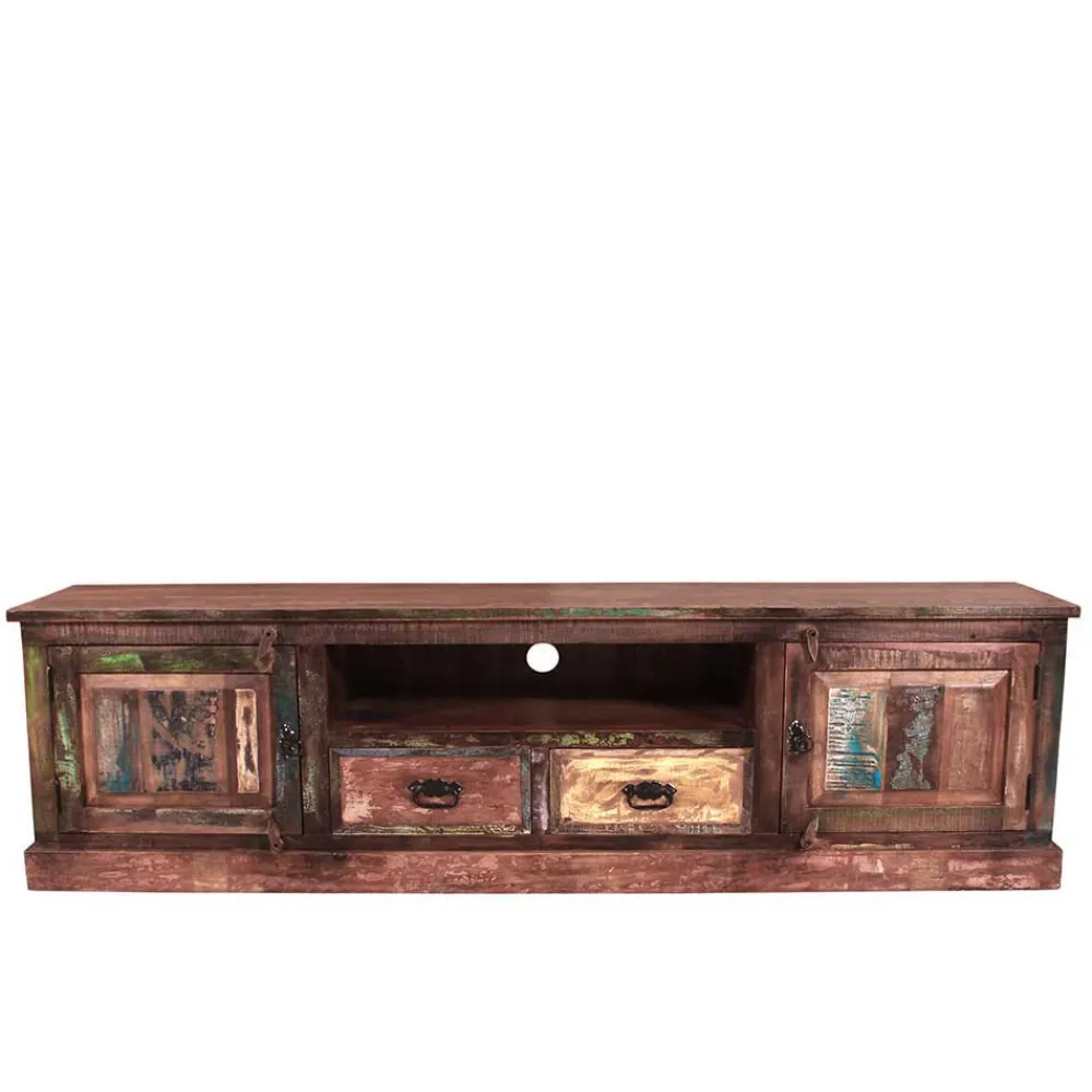Wohnen Tv & Hifi-Möbel|Lowboards<Used Look TV Board aus Altholz Jamaica im Shabby Chic