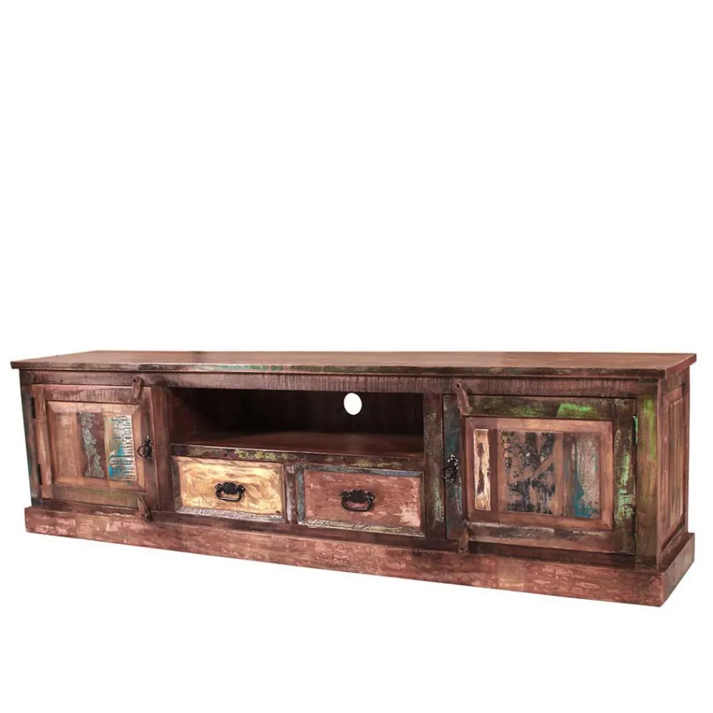 Wohnen Tv & Hifi-Möbel|Lowboards<Used Look TV Board aus Altholz Jamaica im Shabby Chic