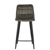 Wohnen Hocker|Stühle<Velours Barstühle in Dunkelgrün - Cremo (2er Set)