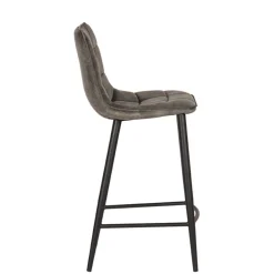 Wohnen Hocker|Stühle<Velours Barstühle in Dunkelgrün - Cremo (2er Set)