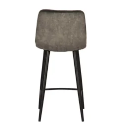 Wohnen Hocker|Stühle<Velours Barstühle in Dunkelgrün - Cremo (2er Set)