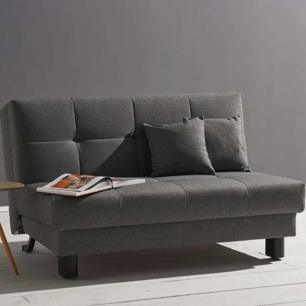 Wohnen Betten|Sofas<Velours Bettcouch in Grau - Daylight