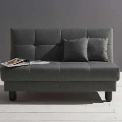 Wohnen Betten|Sofas<Velours Bettcouch in Grau - Daylight