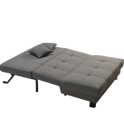 Wohnen Betten|Sofas<Velours Bettcouch in Grau - Daylight