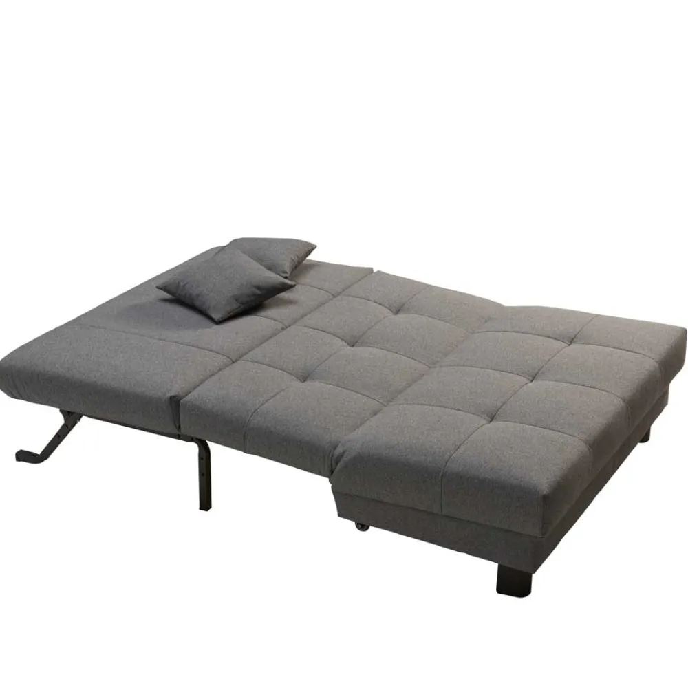 Wohnen Betten|Sofas<Velours Bettcouch in Grau - Daylight