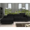 Wohnen Sofas<Velours Ecksofa in Schwarz - Milwaukee