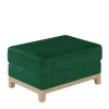 Wohnen Hocker<Velours Hocker in Dunkelgrün - Yamura