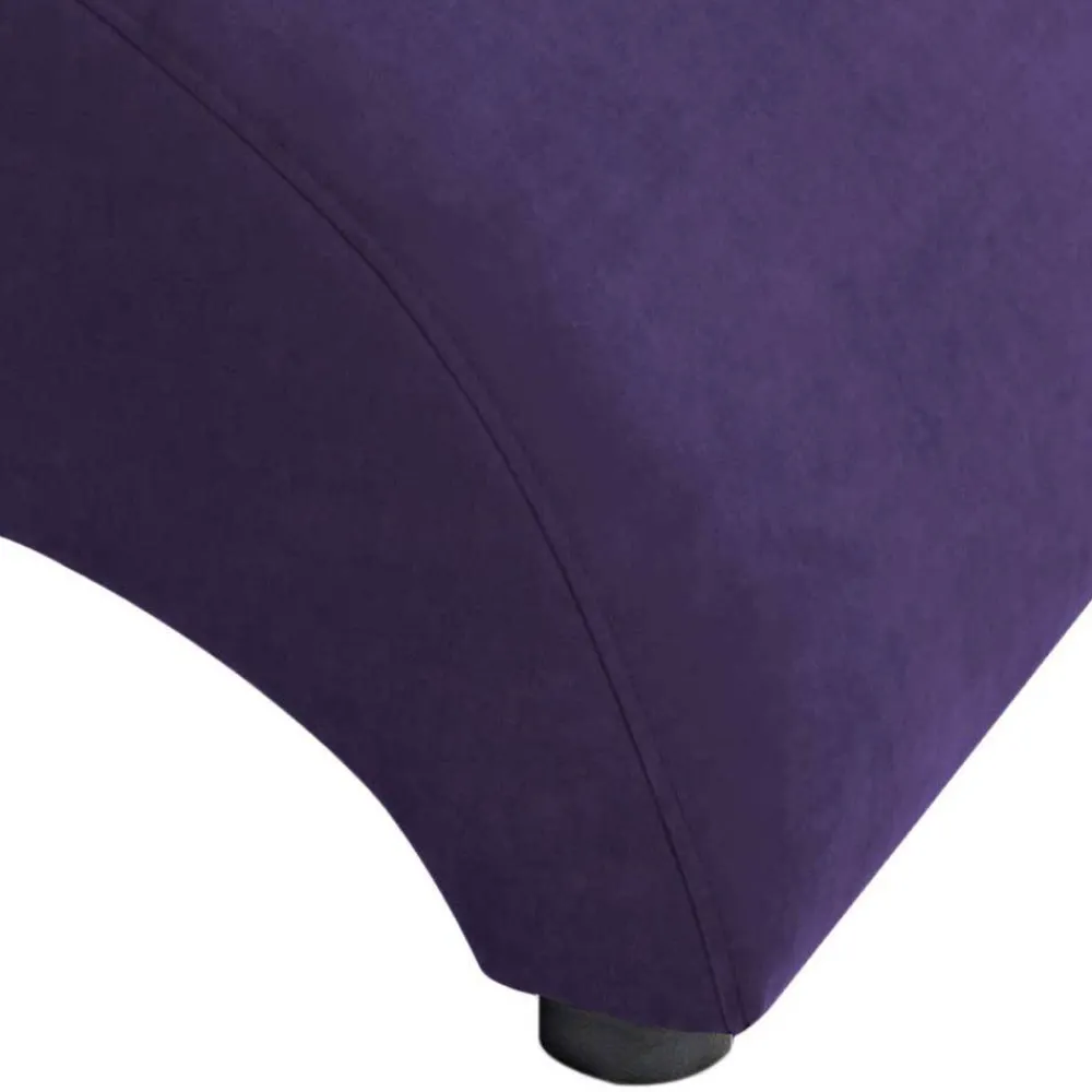Wohnen Hocker<Velours Hocker in Violett - Cregorian