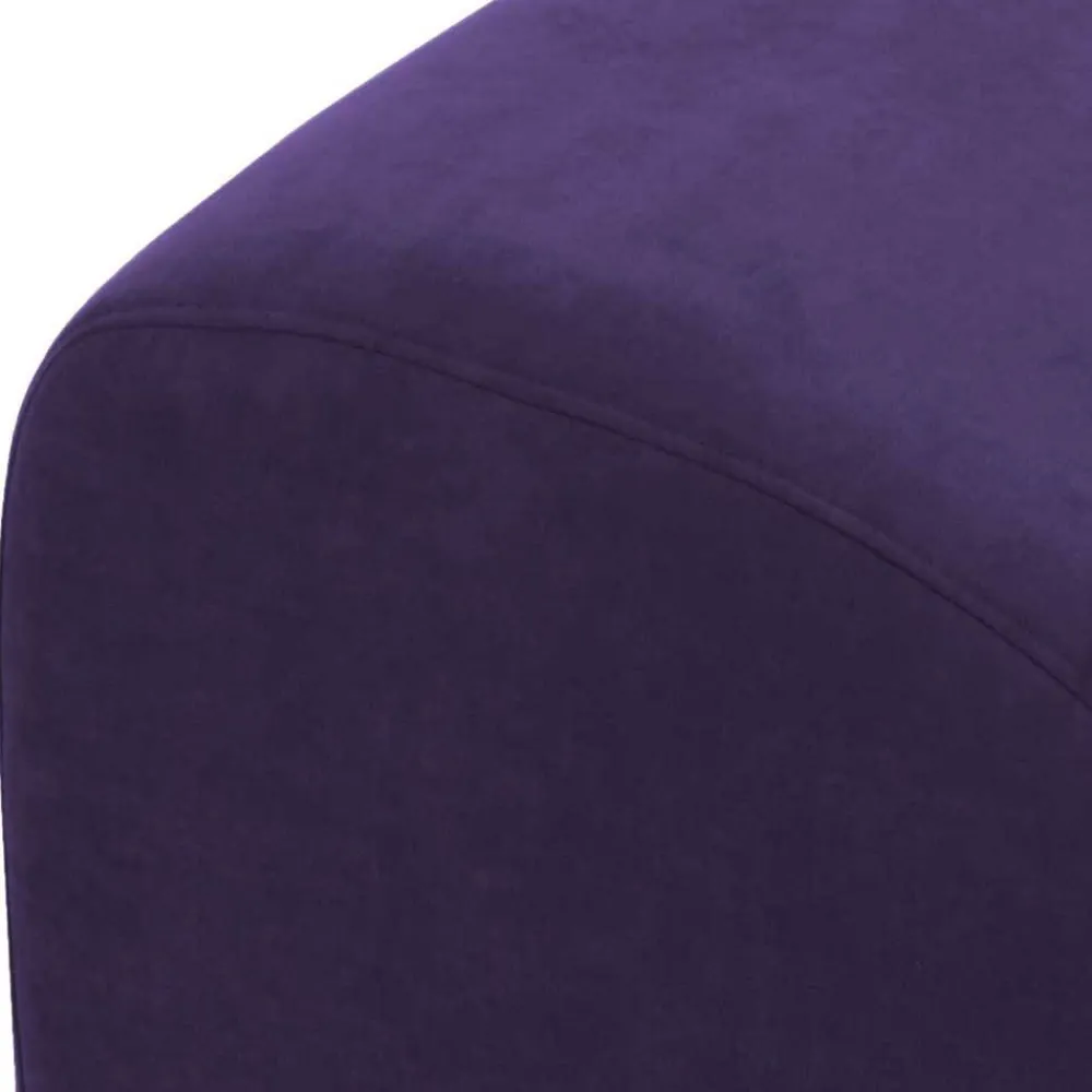 Wohnen Hocker<Velours Hocker in Violett - Cregorian