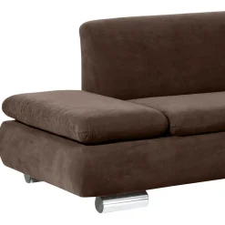Wohnen Sofas<Velours Polsterecke in Braun - Delnoto