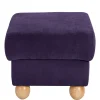 Wohnen Hocker<Velours Polsterhocker in Violett - Sotonio