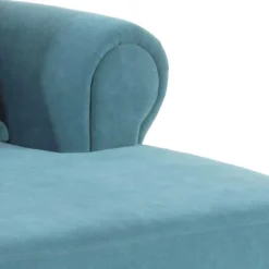 Wohnen Sessel<Velours Polstersessel in Petrol Blau - XXL Format - Karama