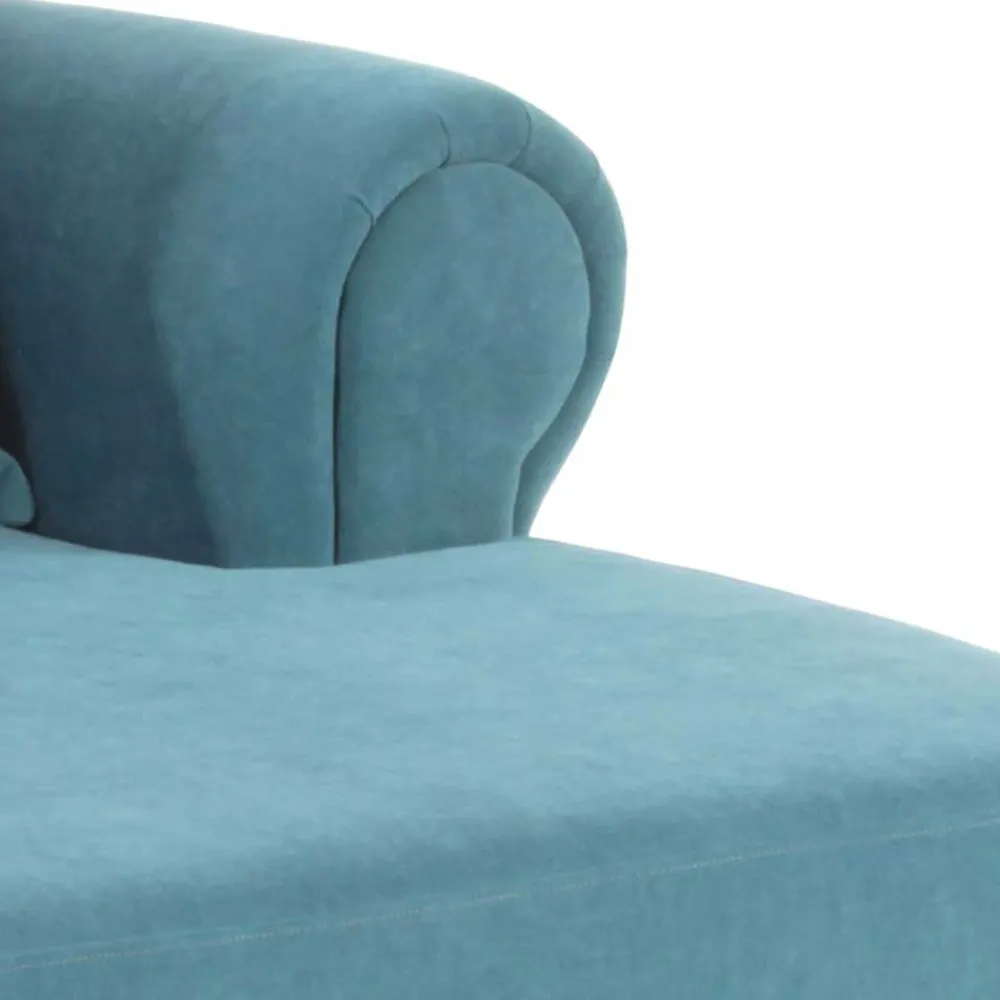 Wohnen Sessel<Velours Polstersessel in Petrol Blau - XXL Format - Karama