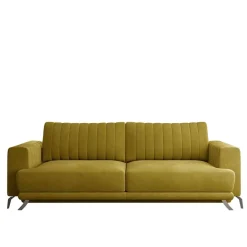 Wohnen Sofas<Velours Schlafcouch mit 145x215 cm Liegefläche - Lotta