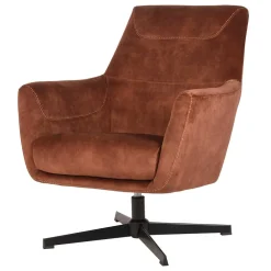 Wohnen Sessel<Velours TV Sessel in Rost Braun - Vuluza