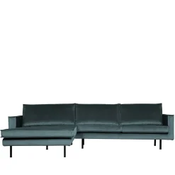 Wohnen Sofas<Velvet Polsterecke in Petrol & Schwarz - Fledos