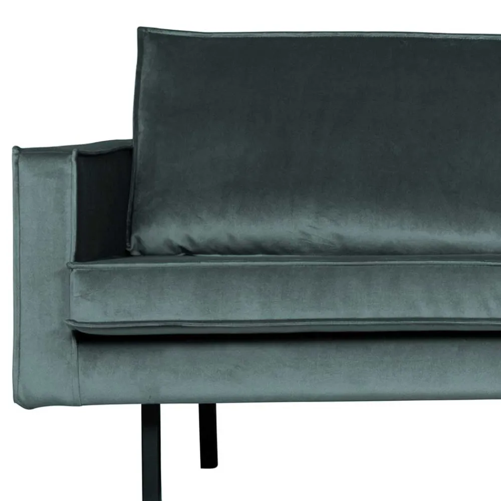 Wohnen Sofas<Velvet Polsterecke in Petrol & Schwarz - Fledos