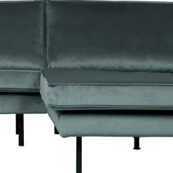 Wohnen Sofas<Velvet Polsterecke in Petrol & Schwarz - Fledos