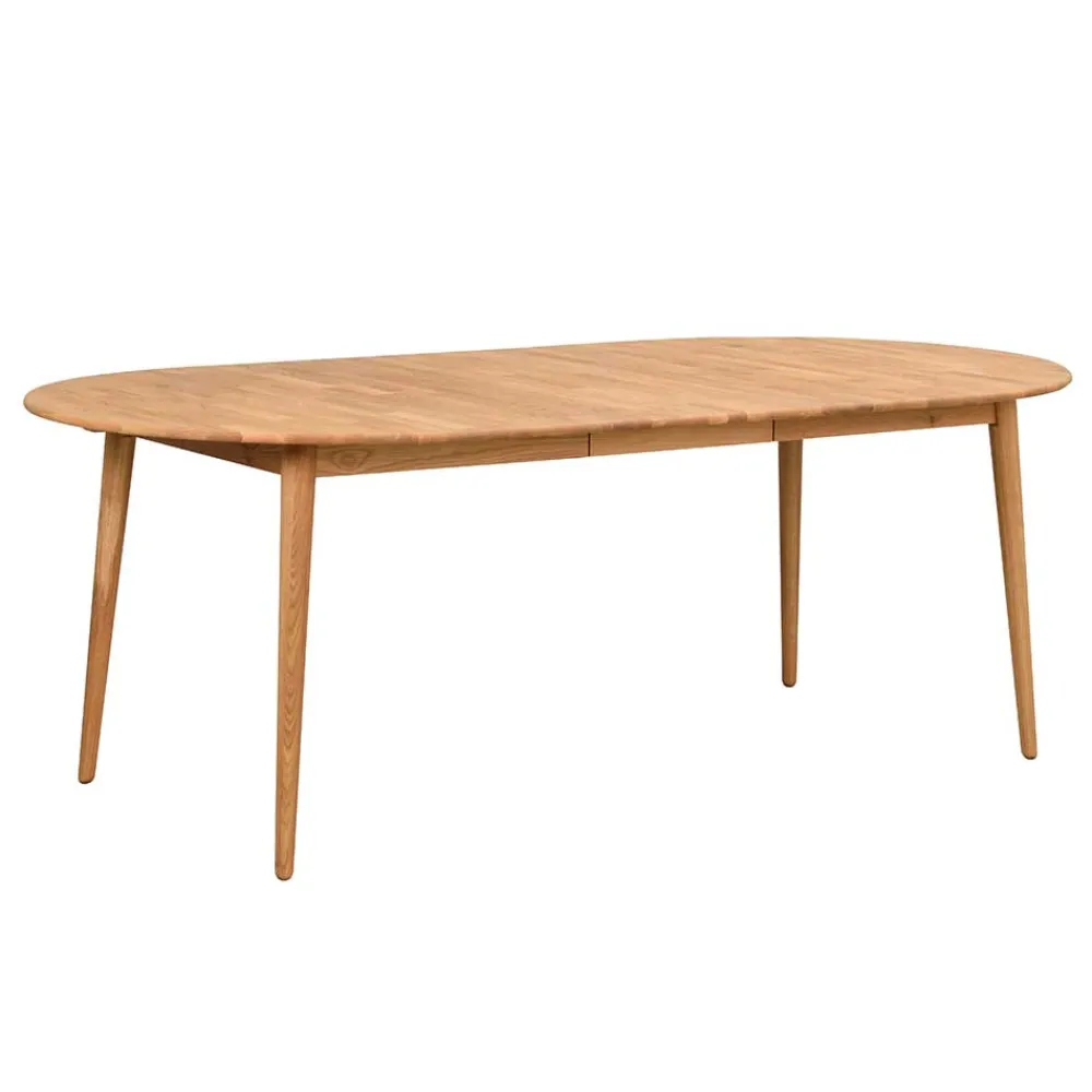 Wohnen Tische<Verlängerbarer Holztisch mit ovaler Platte - Julisch