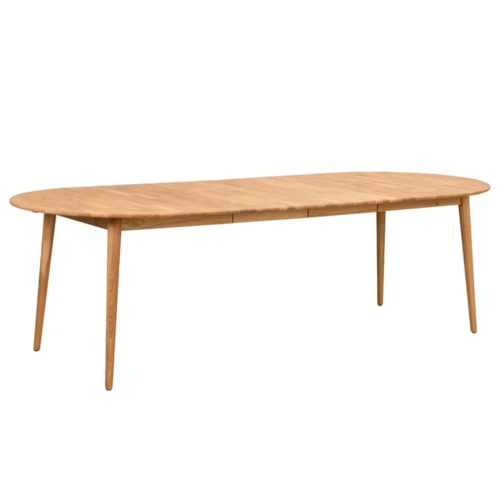 Wohnen Tische<Verlängerbarer Holztisch mit ovaler Platte - Julisch