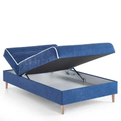 Wohnen Betten<Verstellbare Daybed Polsterliege in Blau Samt - Blackbird