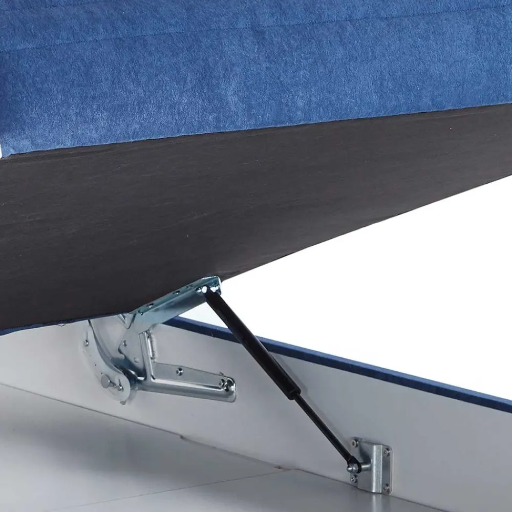 Wohnen Betten<Verstellbare Daybed Polsterliege in Blau Samt - Blackbird
