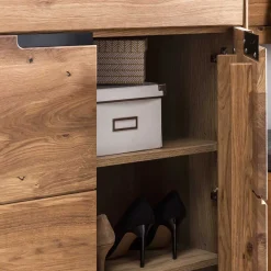 Wohnen Kommoden<Vertiko Schuhkommode aus Eiche teilmassiv - Sennya