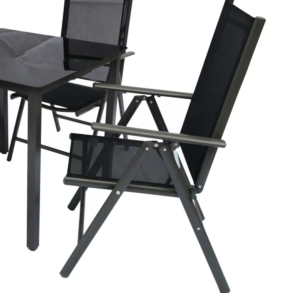 Wohnen Sitzgruppe<Vier Hochlehner & Gartentisch Set - Cadiz (fünfteilig)