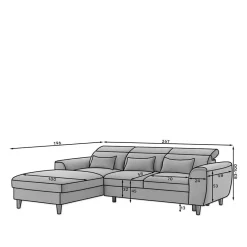 Wohnen Betten|Sofas<Viersitzer Eckcouch mit Schlaffunktion - Acess