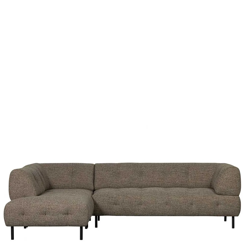 Wohnen Sofas<Viersitzer Ecksofa in Dunkelbraun - Marus