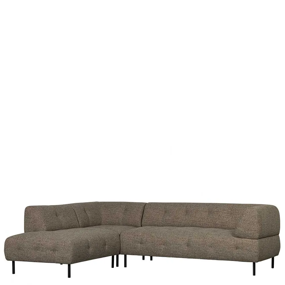 Wohnen Sofas<Viersitzer Ecksofa in Dunkelbraun - Marus