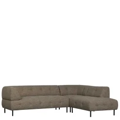 Wohnen Sofas<Viersitzer Ecksofa in Dunkelbraun - Marus
