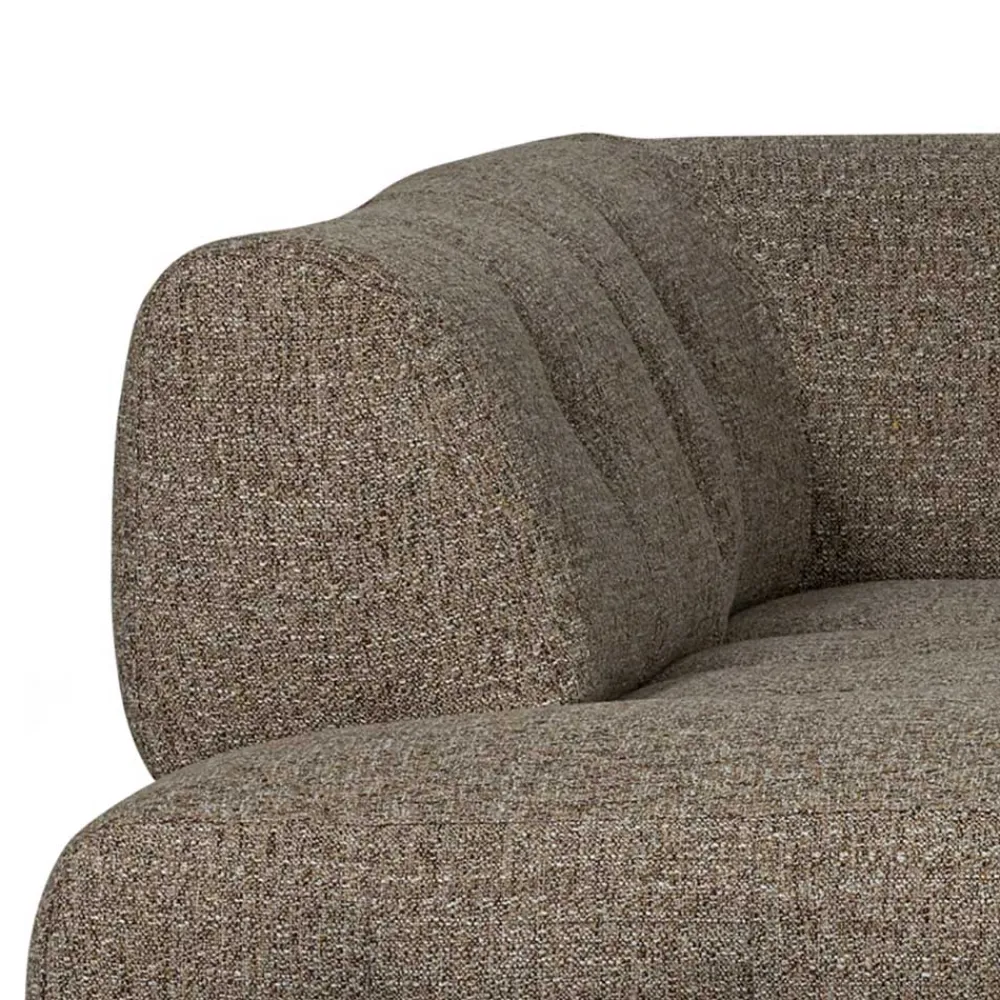Wohnen Sofas<Viersitzer Ecksofa in Dunkelbraun - Marus