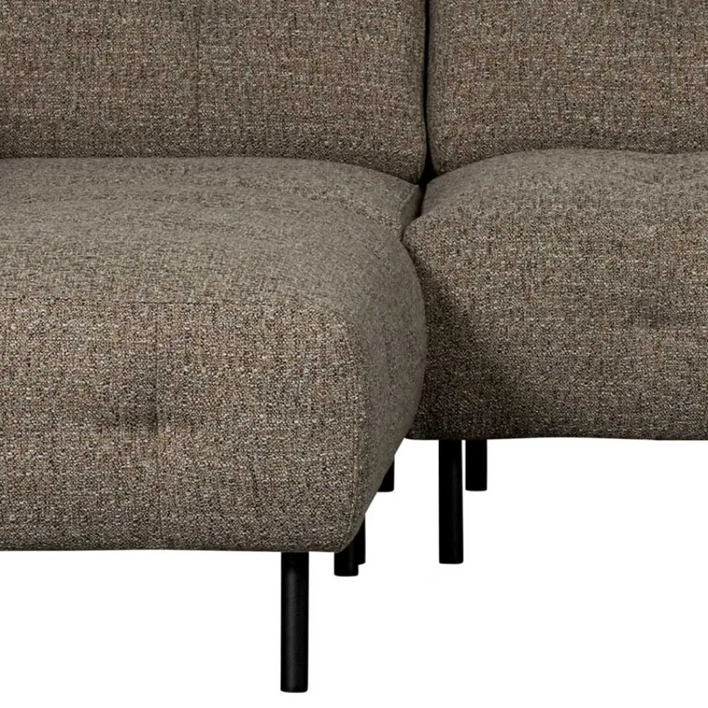 Wohnen Sofas<Viersitzer Ecksofa in Dunkelbraun - Marus