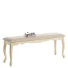 Wohnen Sitzbank<Vintage Design Esstischbank in Creme - Lesnoa