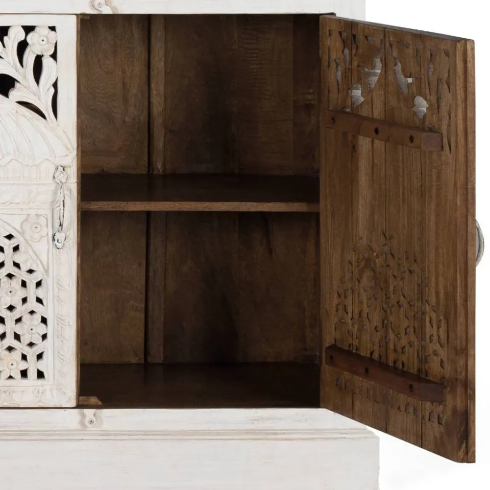 Wohnen Sideboards<Vintage Design Sideboard in Holz White Wash - Cionga